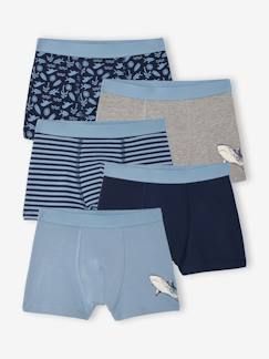 Lot 5 boxers garçon requin  - vertbaudet enfant