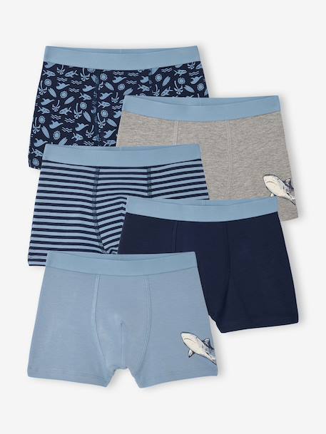 Garçon-Lot 5 boxers garçon requin