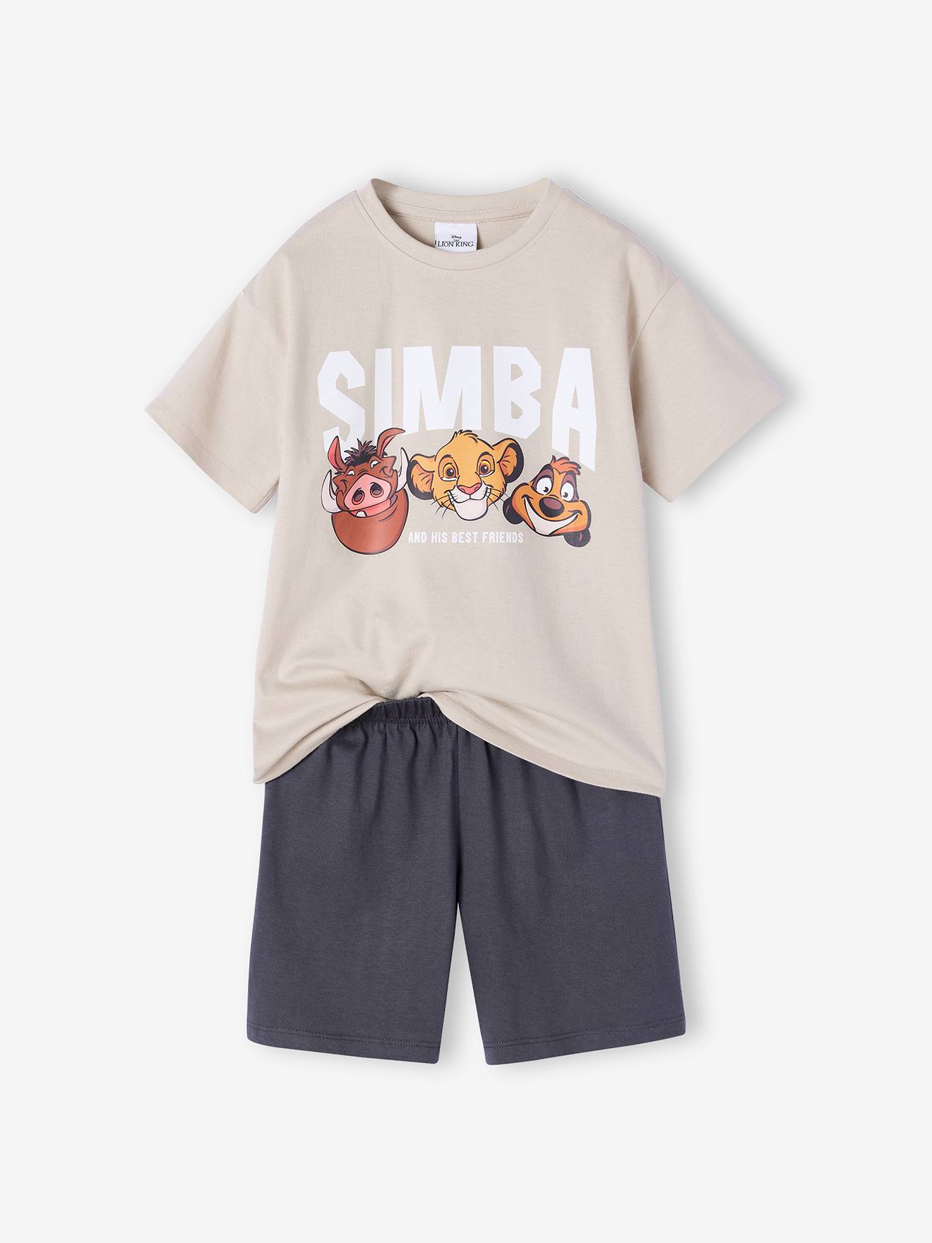 Pyjashort garçon Roi Lion argile