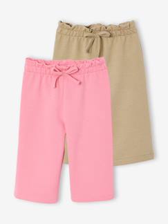 Lot de 2 pantalons larges bébé fille  - vertbaudet enfant