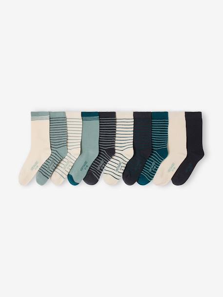 Garçon-Lot de 10 paires de chaussettes garçon Basics