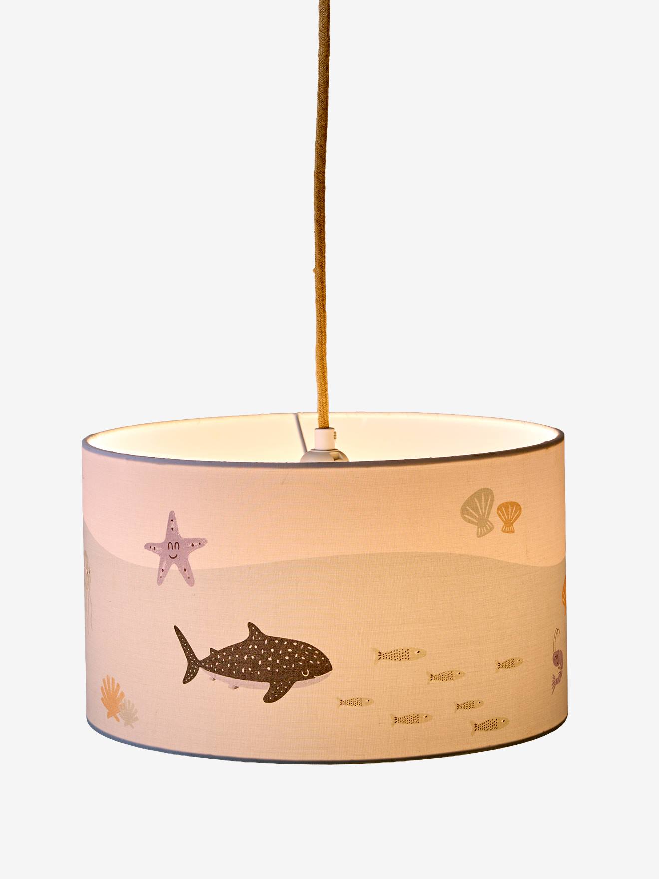 Abat-jour animaux marins bleu imprimé (Vertbaudet) - Image 2