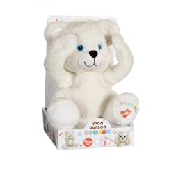Jouet-Premier âge-Peluche - peluche interactive mon ourson coucou - 25 cm