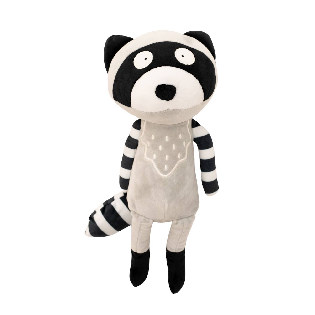 Poupée En Tissu Enfant Raton Laveur Grey And Black