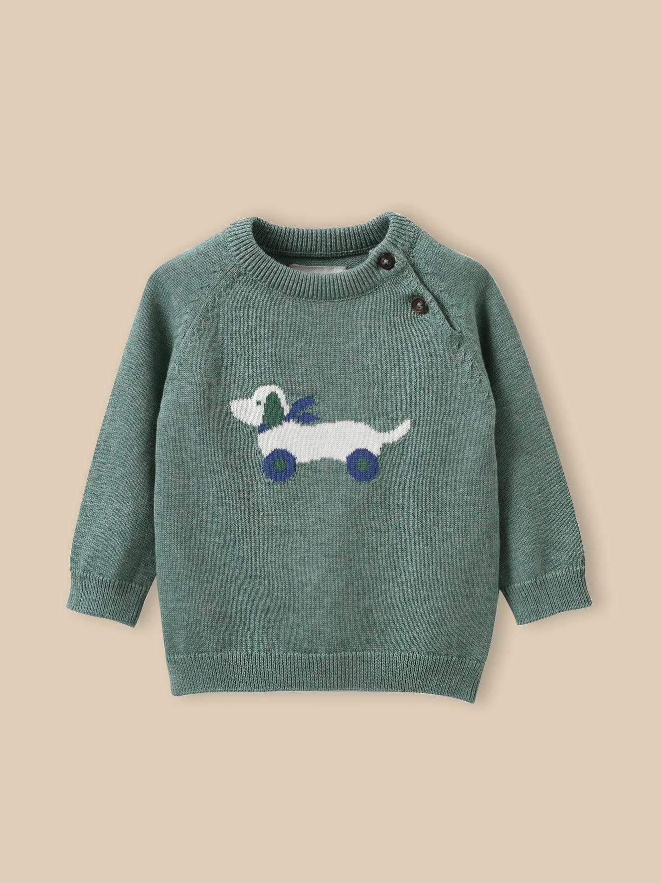 Pull Bb - Coton Biologique Celadon Chine 21$