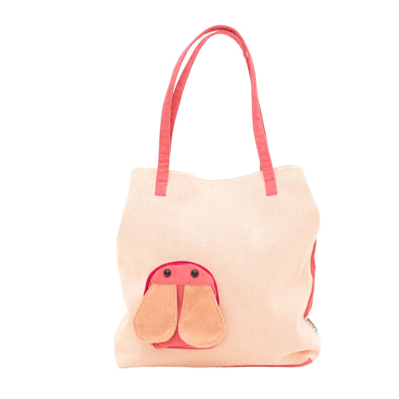 Sac Bandoulière Coccinelle En Coton Doux Pink