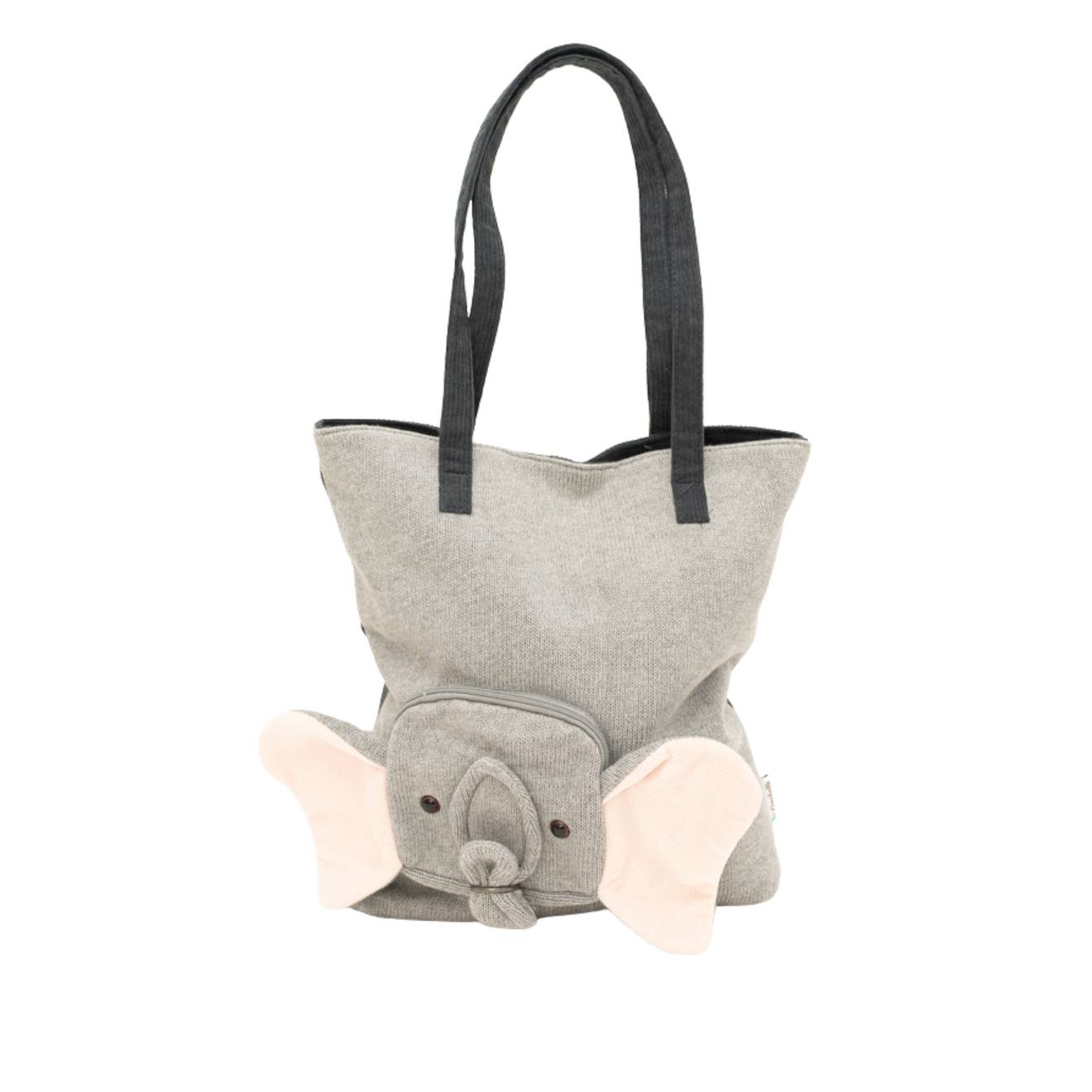 Sac Bandoulire lphant En Coton Doux Grey 37 €