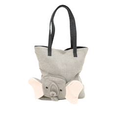 -Sac bandoulière éléphant en coton doux