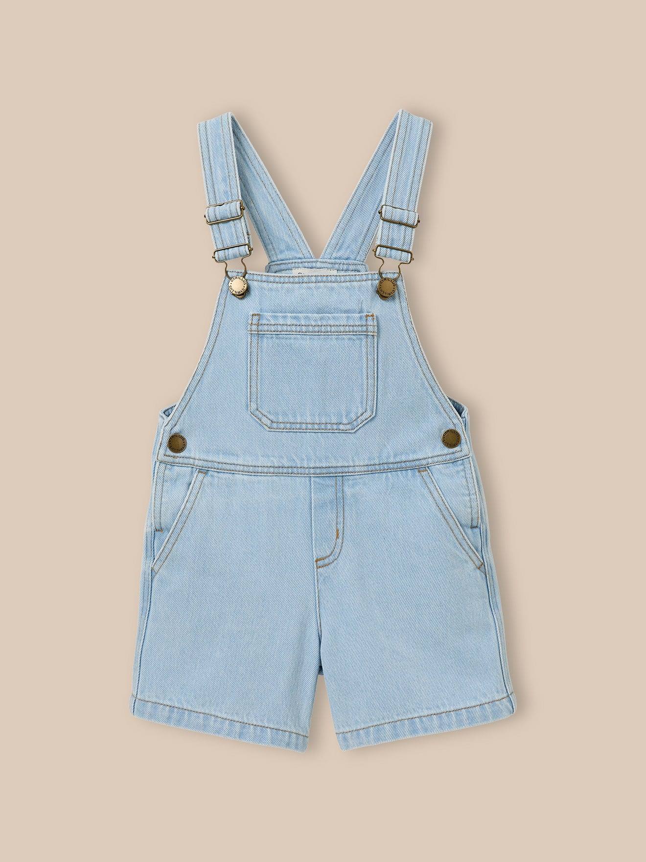 Salopette en denim denim bleach