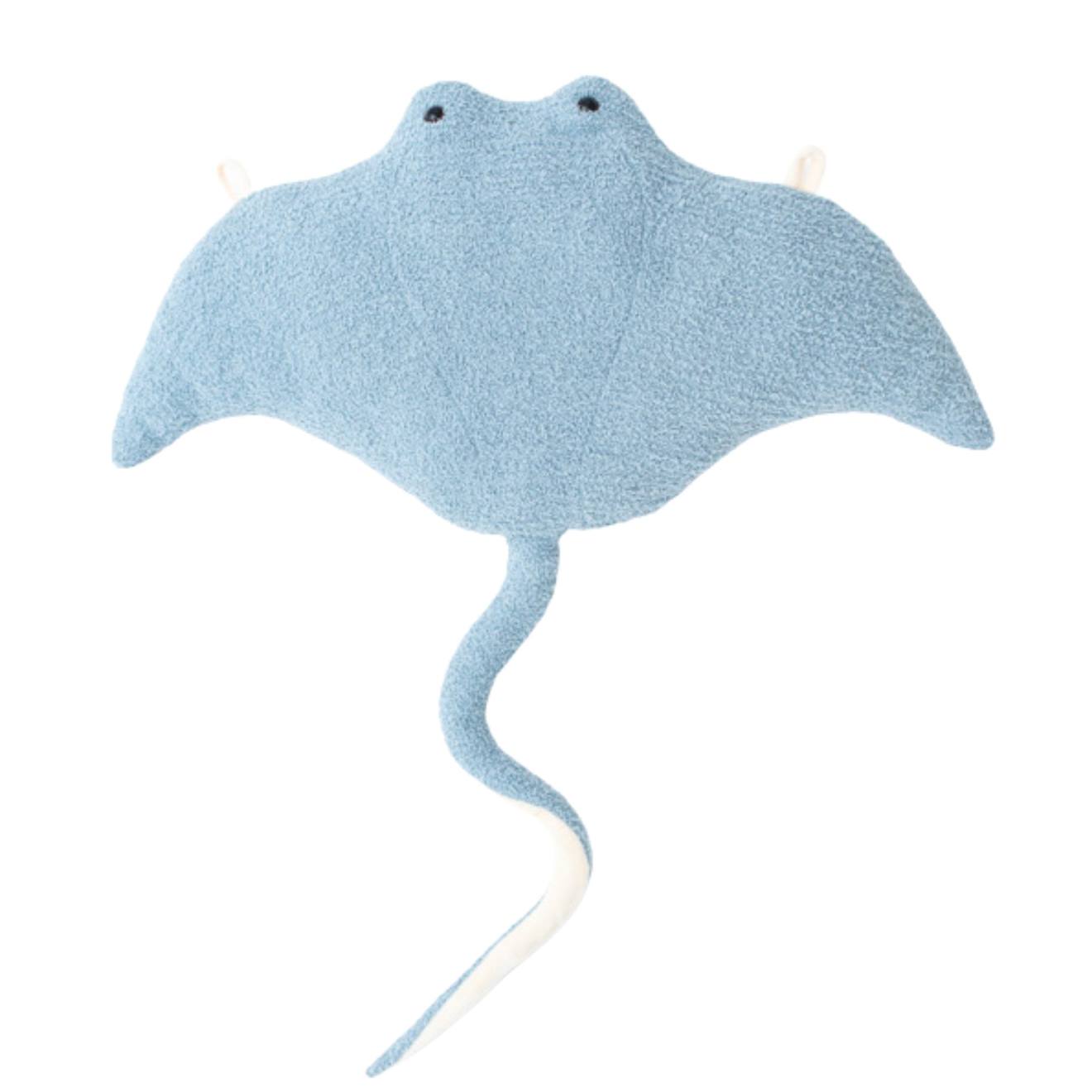 Peluche Raie En Tissu Doux Océan Light Blue Peluche Raie En Tissu Doux Océan Light Blue