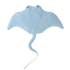 Jouet-Premier âge-Peluches-Peluche raie en tissu doux océan