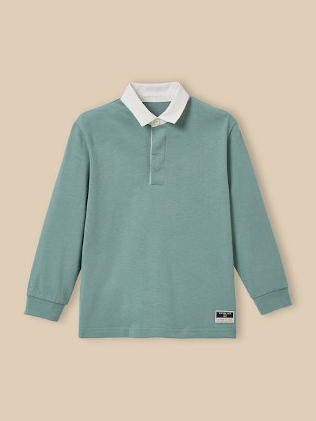 Polo-rugby garçon - coton biologique  - vertbaudet enfant