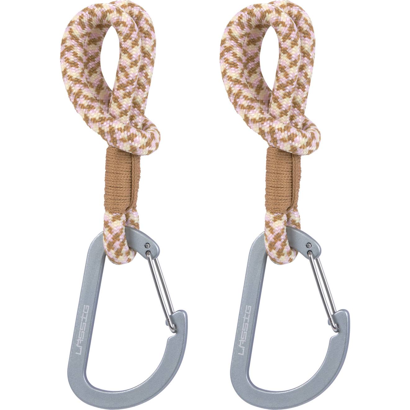 Lot De 2 Crochets Attaches Poussettes Beige
