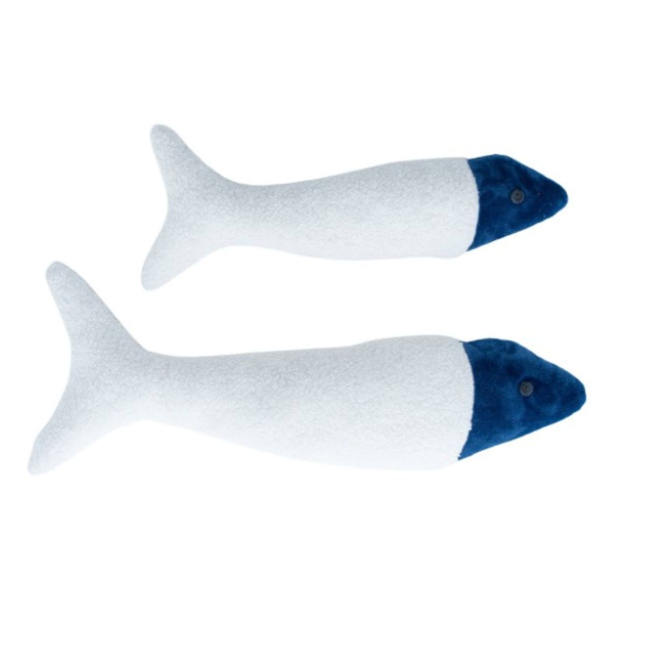 Lot 2 Peluches Poissons Tissu Doux White And Dark Blue Lot 2 Peluches Poissons Tissu Doux White And Dark Blue