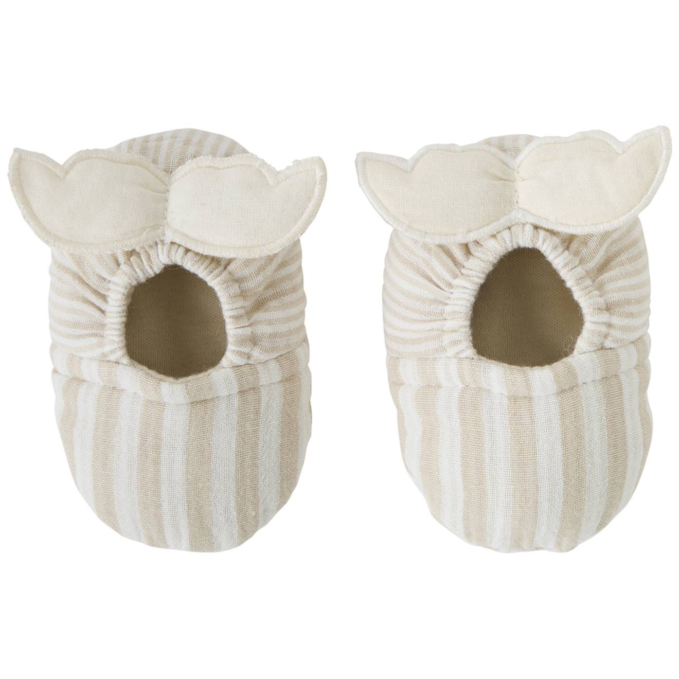 Chaussons Avec Ailes Dange Gaze De Coton Ray Galet 0-6 Mois Beige Blanc 20 €