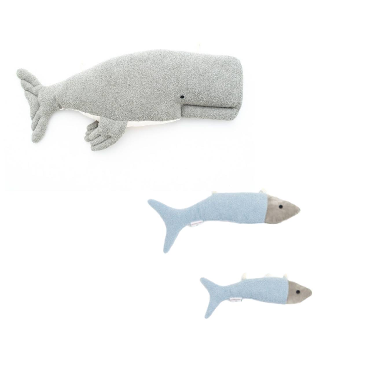 Lot 3 Animaux Océan Béluga + Poissons Grey And Light Blue Lot 3 Animaux Océan Béluga + Poissons Grey And Light Blue