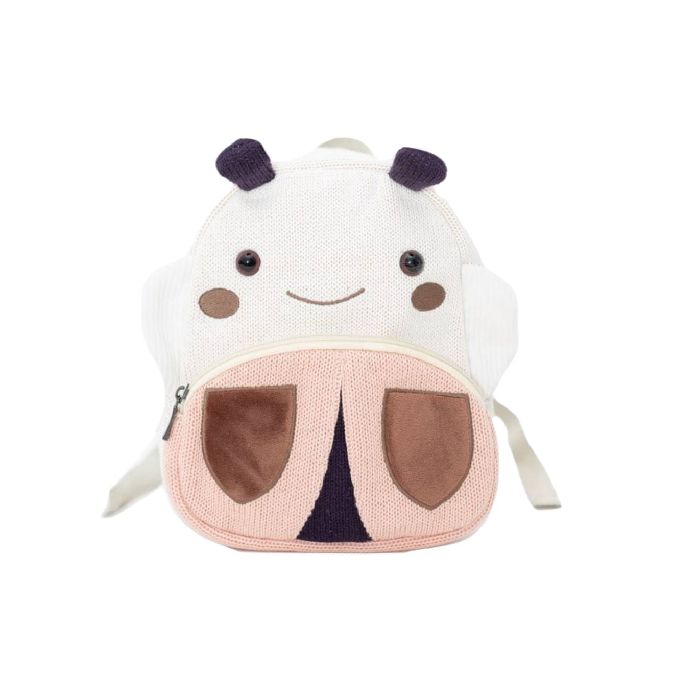 Sac À Dos Coccinelle En Coton Doux White And Pink