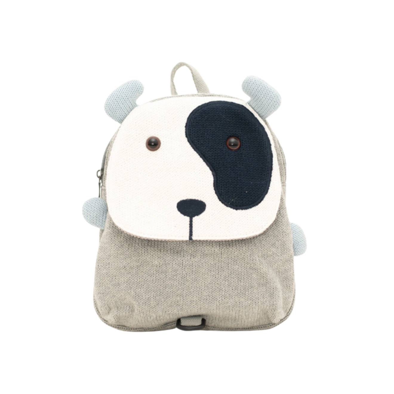 Sac Dos Chien En Coton Doux Grey And White-black 32 €