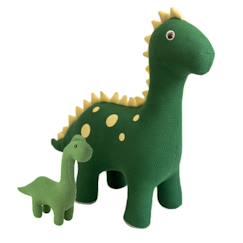-Lot 2 peluches dinosaures coton