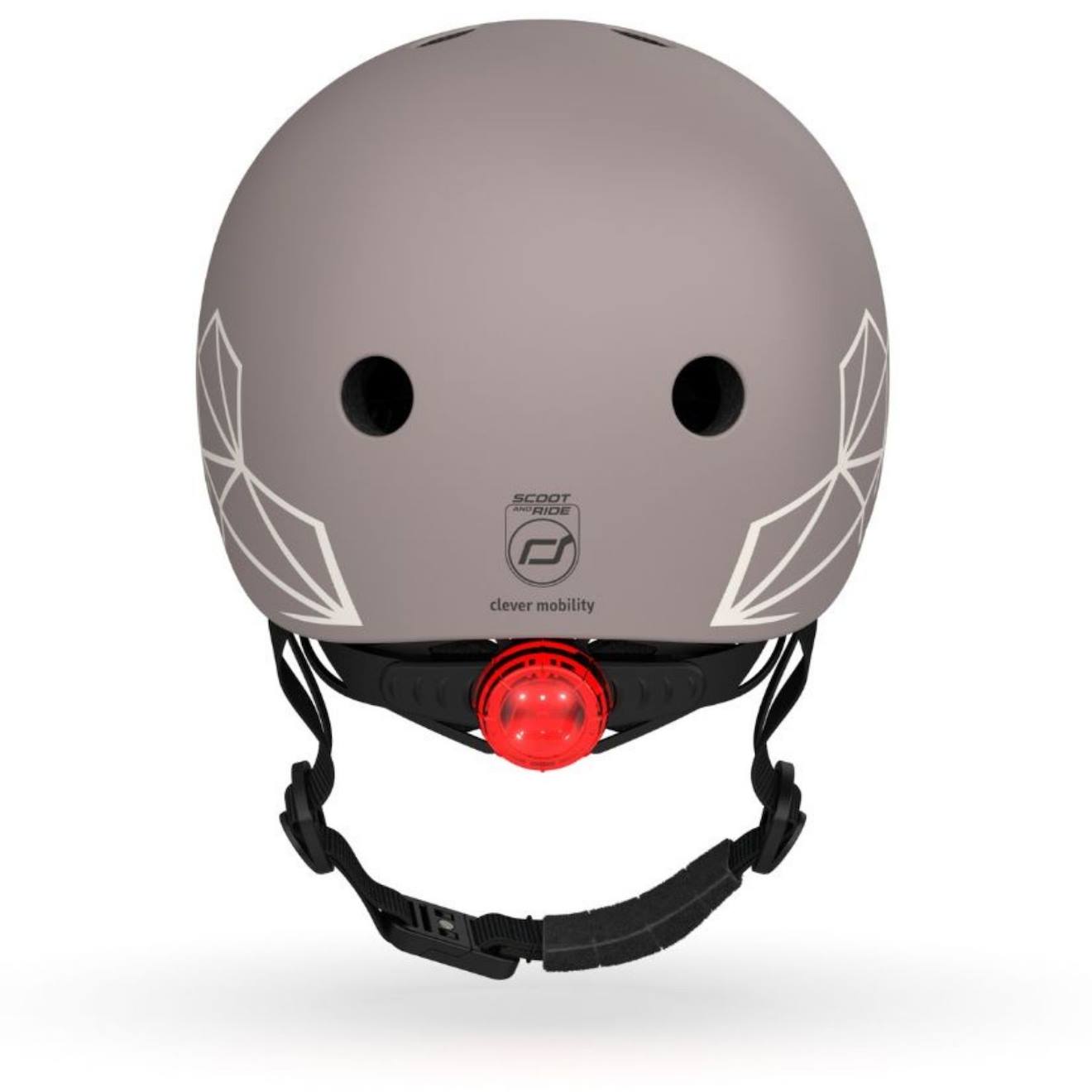 Casque Brown Lines Xxs (45-51 Cm) Gris, Noir, Blanc (Scoot And Ride) - Image 1