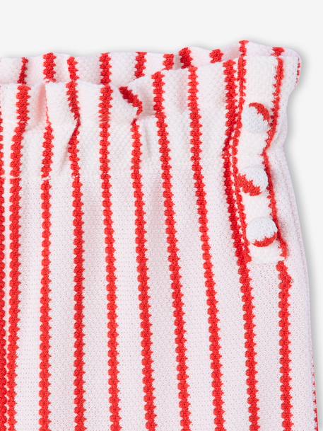Legging large rayé en maille rayé bleu+rayé rouge 12 - vertbaudet enfant 