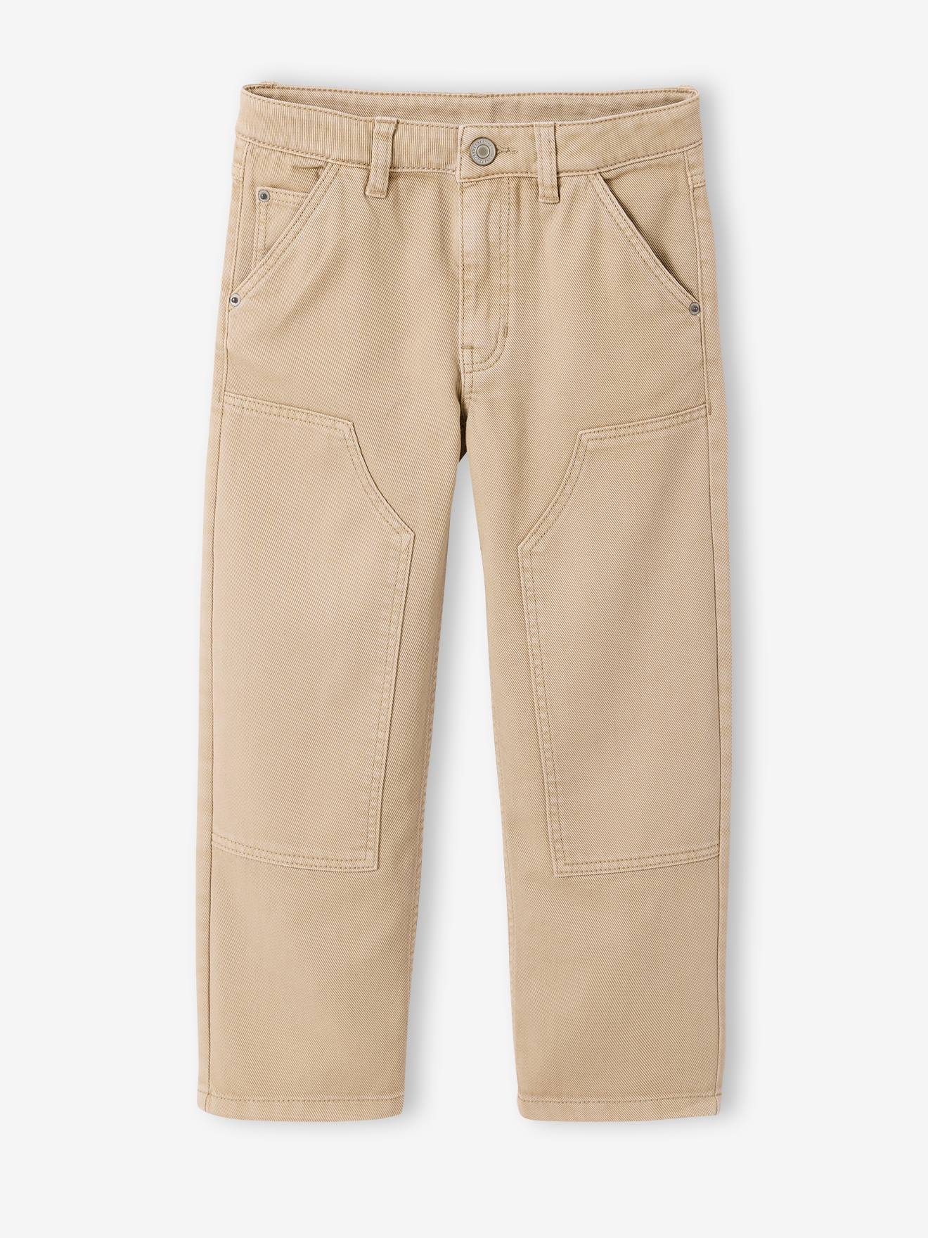 Pantalon droit garçon argile