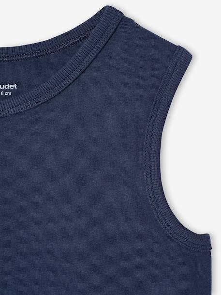 Lot de 2 débardeurs garçon lot blanc+lot bleu 5 - vertbaudet enfant 