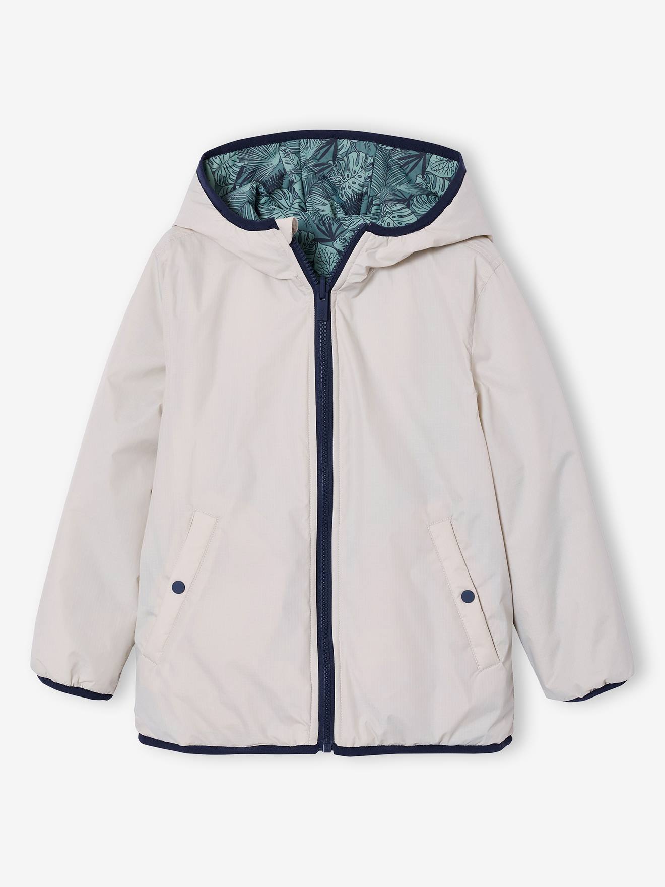 Blouson garçon réversible vert