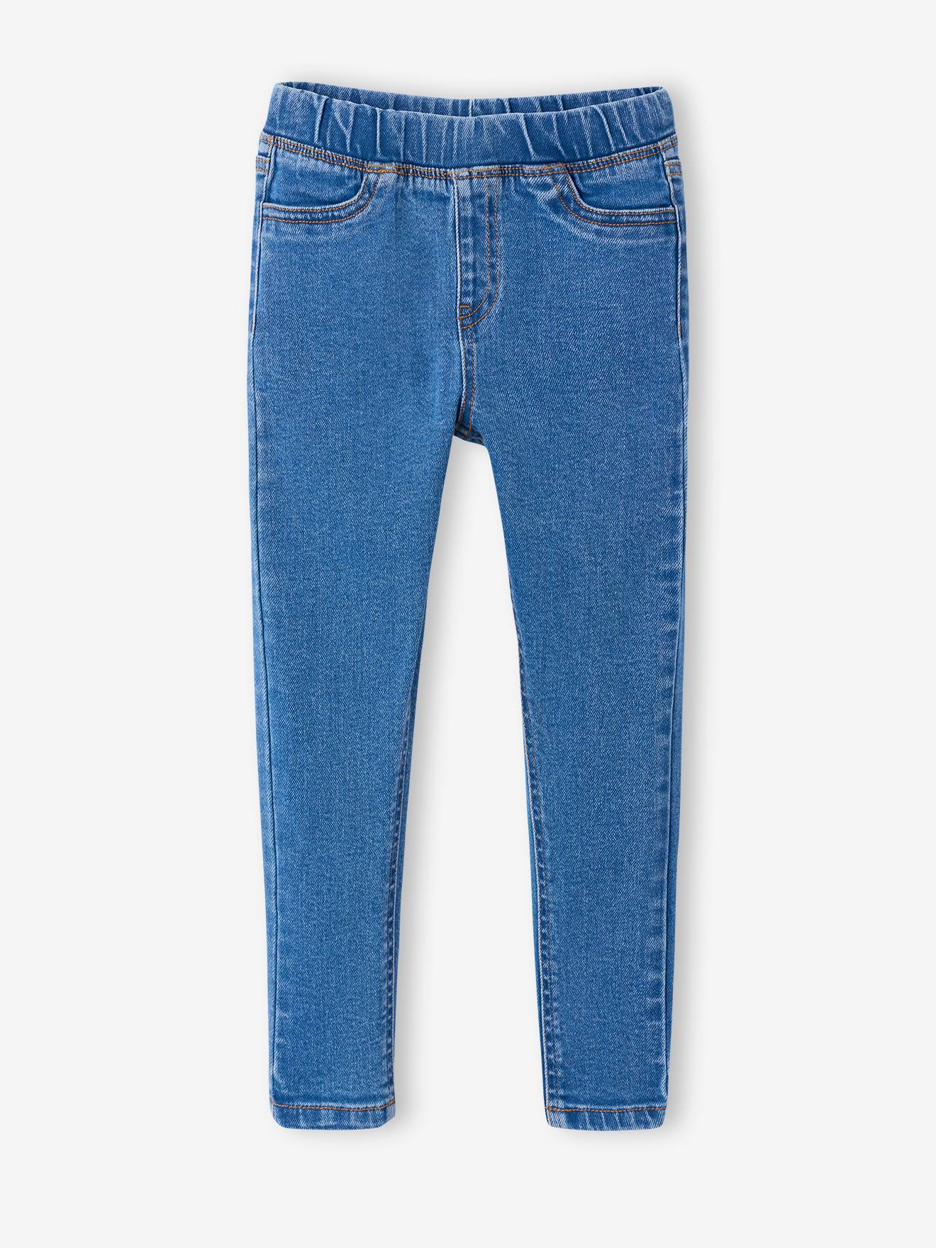 Jean tregging fille bleu moyen