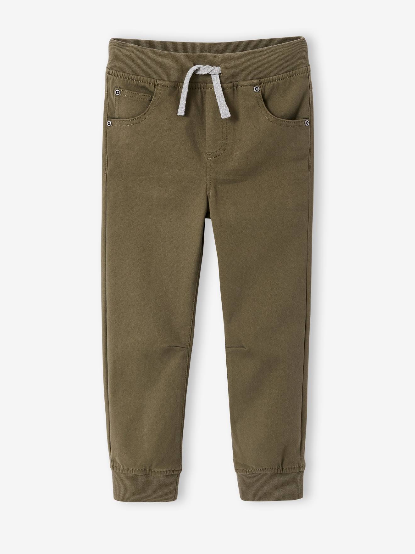 Pantalon garon jogger facile enfiler kaki 14 €