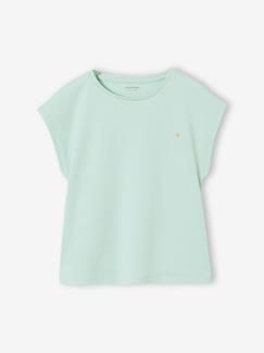 Tee-shirt fille uni fantaisie manches courtes personnalisable  - vertbaudet enfant