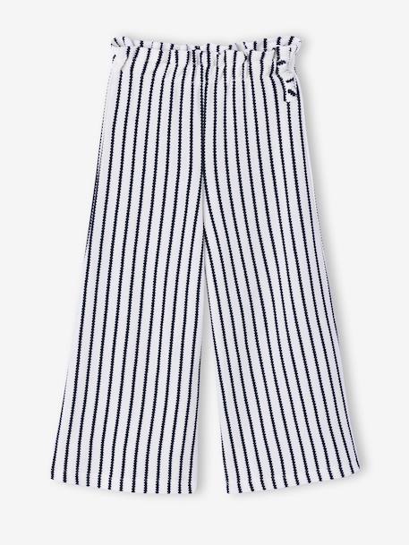 Legging large rayé en maille rayé bleu+rayé rouge 4 - vertbaudet enfant 