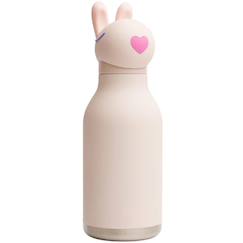 Puériculture-Repas-Vaisselle, coffret repas-Gourde isotherme bestie lapin rose (460 ml)
