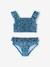 Maillot de bain 2 pièces fille fleurs vert émeraude 2 - vertbaudet enfant 