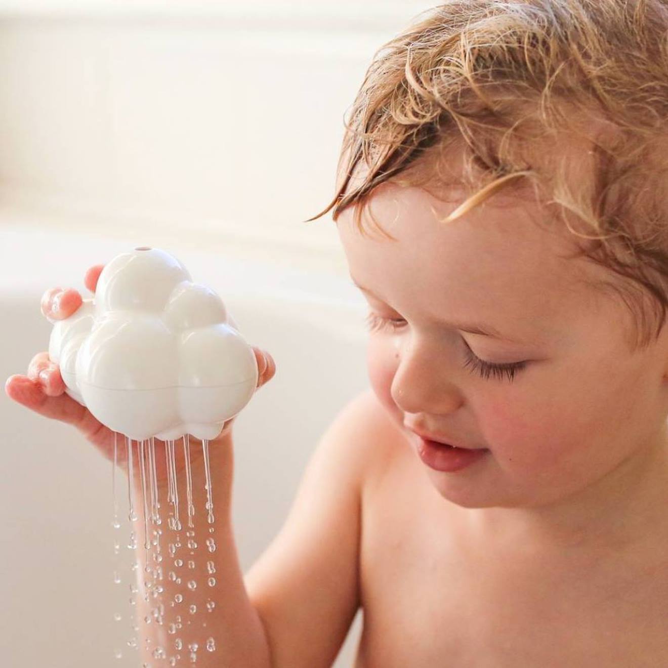 Jouet De Bain Pluï Rain Cloud Blanc (Moluk) - Image 2