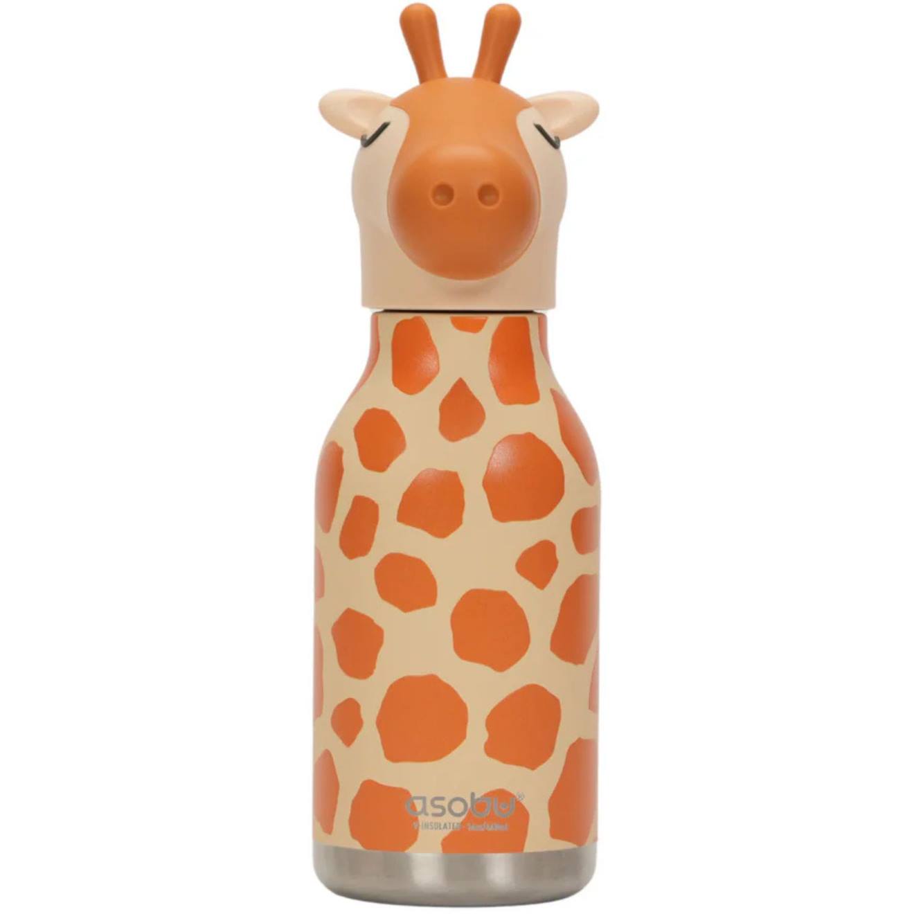 Gourde Isotherme Bestie Girafe (460 Ml) Orange, Beige, Noir