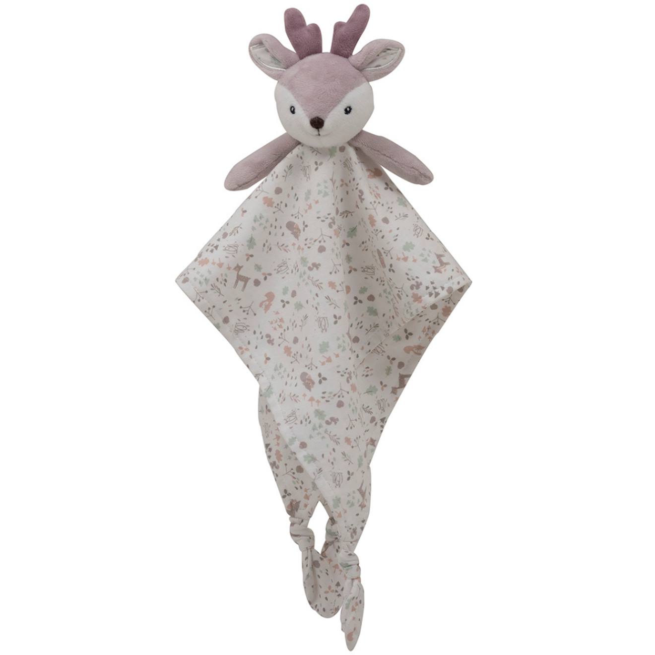 Doudou Plat Lilas Blanc, Rose