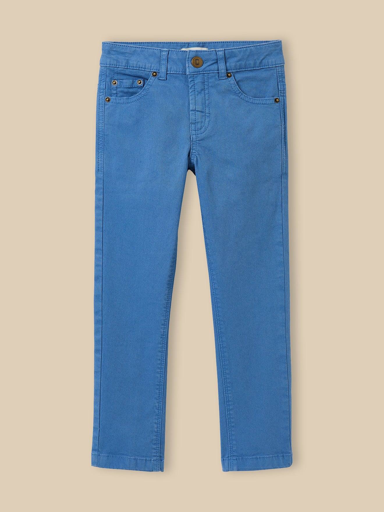 Pantalon 5 Poches Garon Denim Bleu 16 €