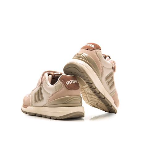 Sneakers filles textile lacets- fermeture adhésive Pink+White 3 - vertbaudet enfant 
