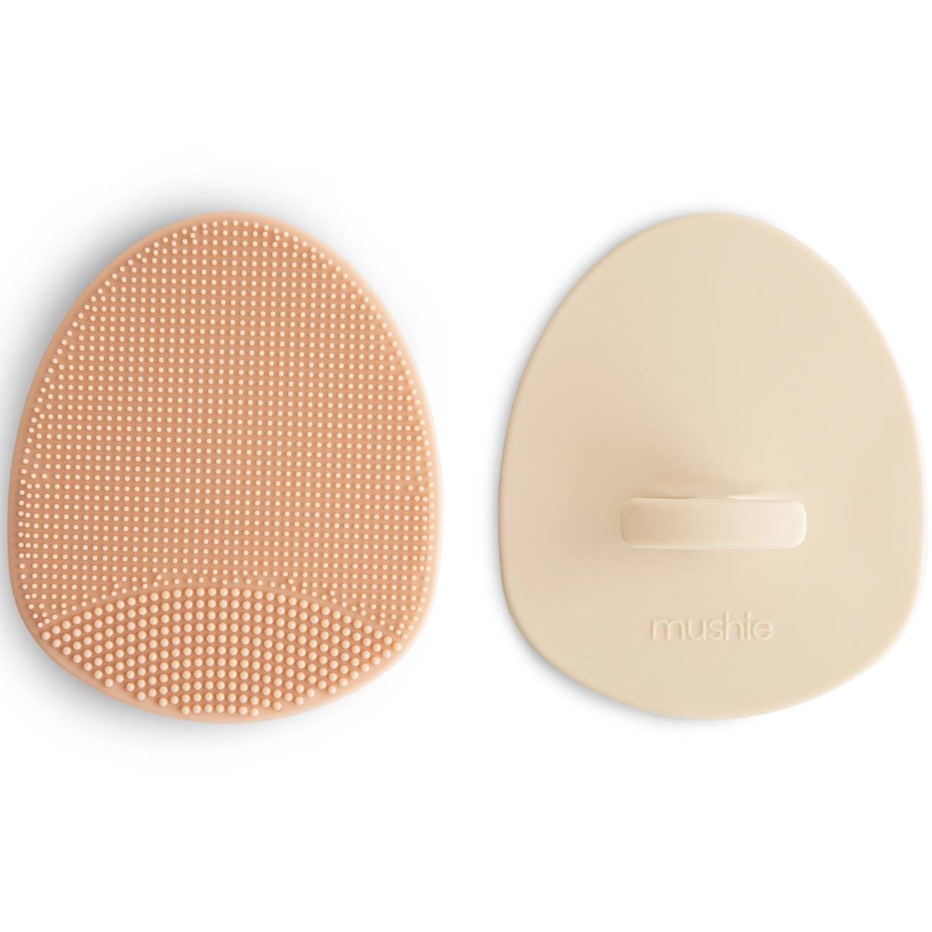 Lot De 2 Brosses Pour Croûtes De Lait Rose, Écru (Mushie) - Image 1