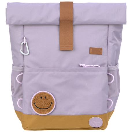 Cartable cp rolltop little gang mauve  - vertbaudet enfant