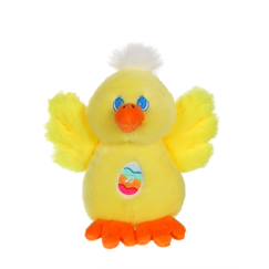 Jouet-Premier âge-Peluches-Peluche - les amis de pâques sonores - poussin jaune en peluche - 13 cm