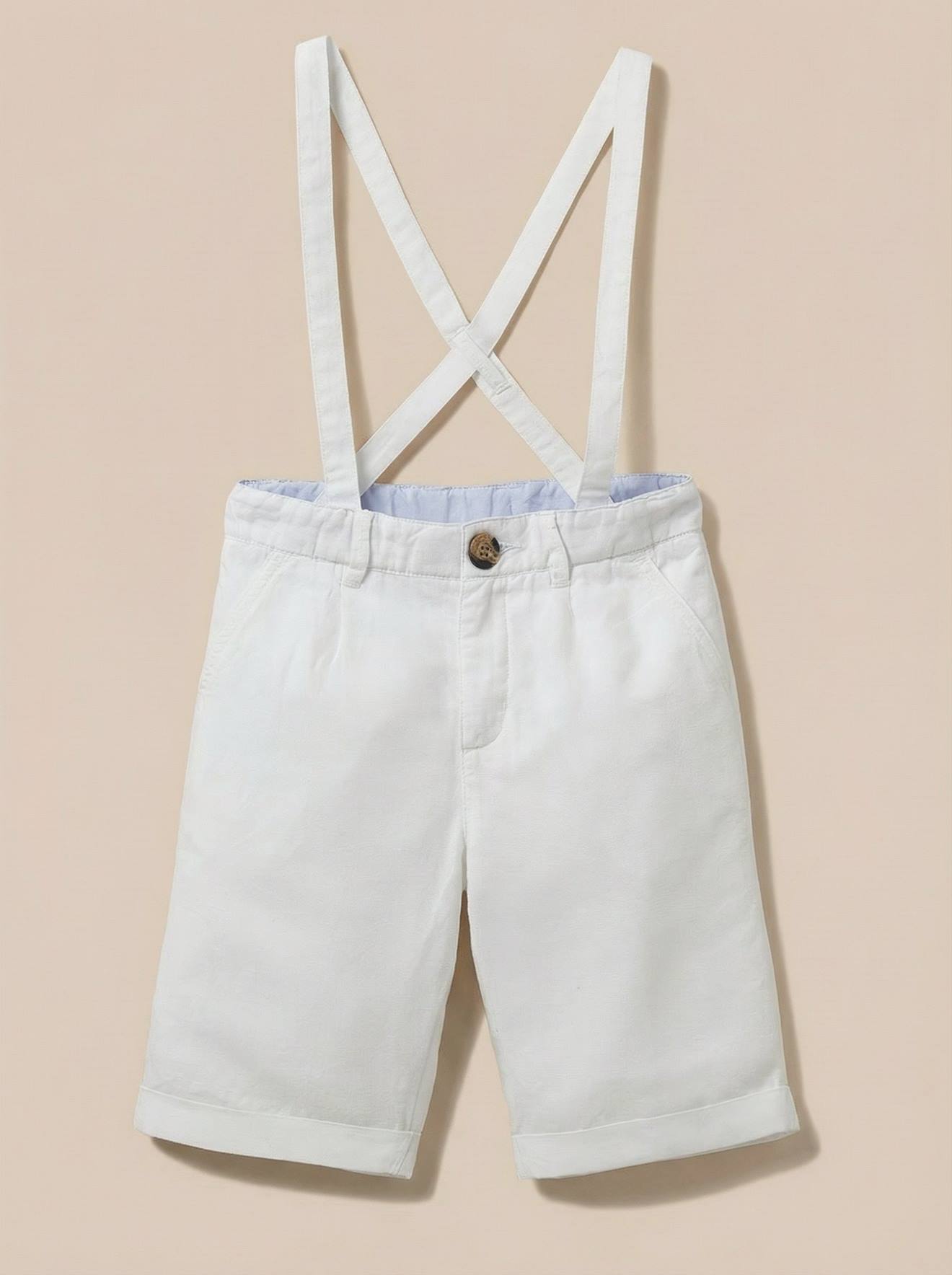 Bermuda Lincoton Garon - Collection Ftes Et Mariages Blanc Clair Uni 38 €