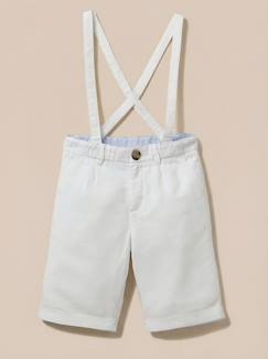 Bermuda lin/coton garçon - collection fêtes et mariages  - vertbaudet enfant