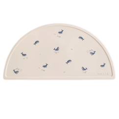 Puériculture-Repas-Vaisselle, coffret repas-Set de table en silicone baleine
