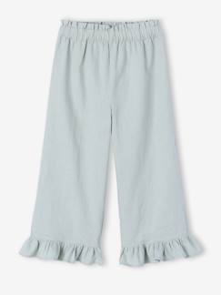 Pantacourt fille large volants  - vertbaudet enfant