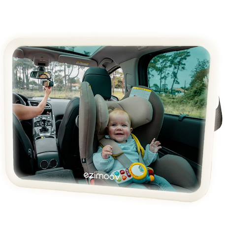 Ezimoov - Miroir De Voiture Avec Led Noir