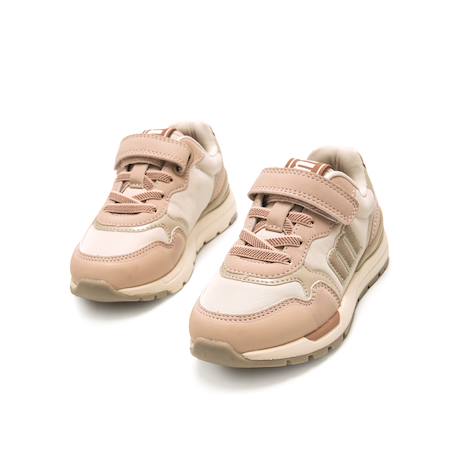 Sneakers filles textile lacets- fermeture adhésive Pink+White 2 - vertbaudet enfant 