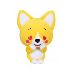 Jouet-Premier âge-Peluches-Peluche - peluche little corgi cuties 20 cm : chien corgi - in love