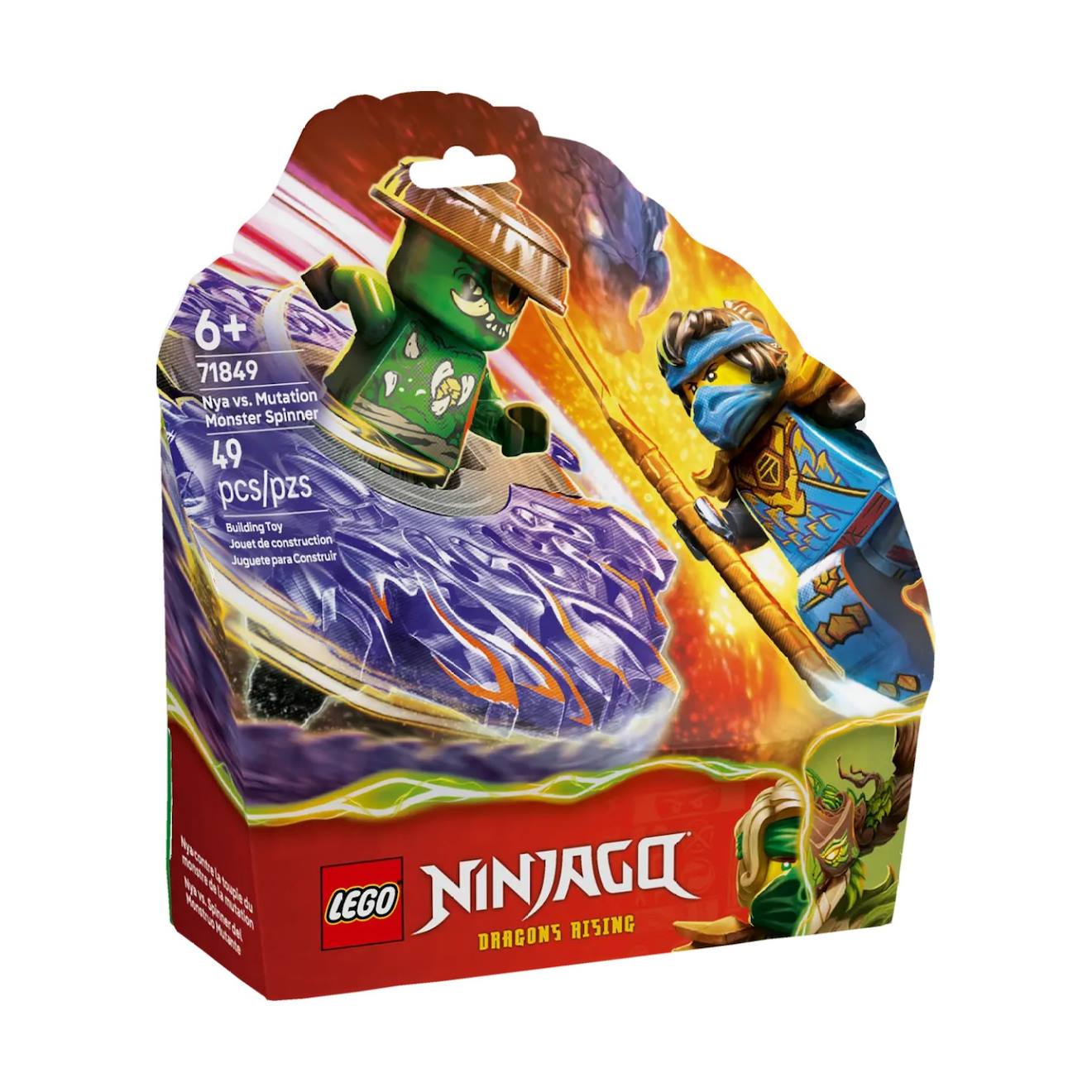 Ninjago Nya Contre La Toupie Du Monstre Mutant 71849 Multicolore